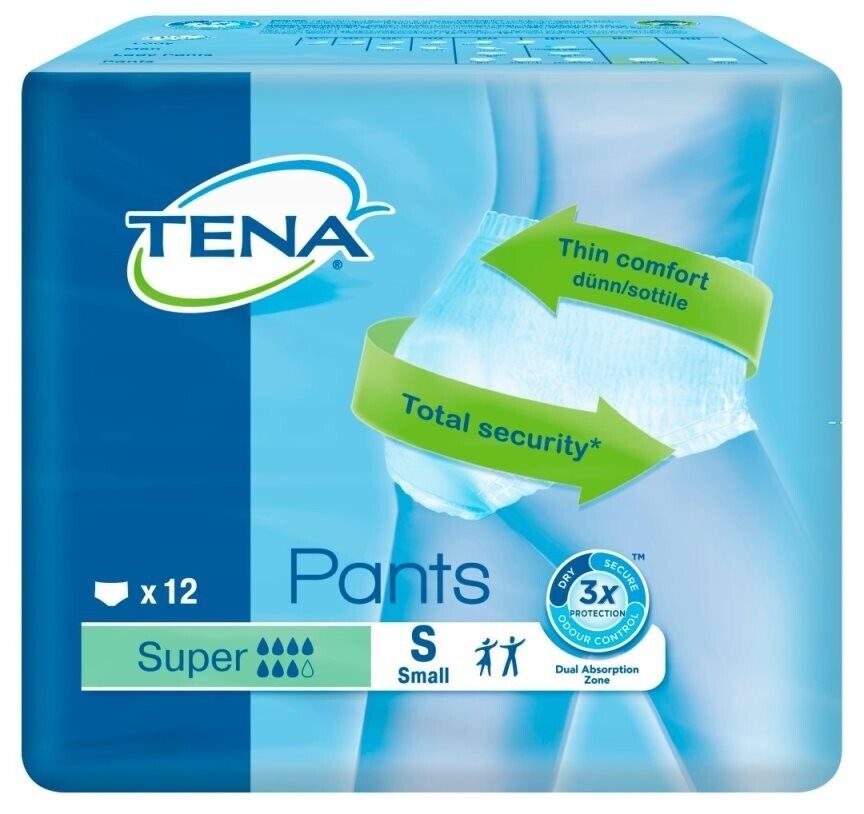 TENA Incontinence Pants Super Small x 12 -   Tena EasyMeds Pharmacy