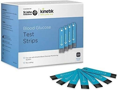 Kinetik Wellbeing Blood Glucose Test Strips - 2 Packs of 50 -   Kinetik EasyMeds Pharmacy