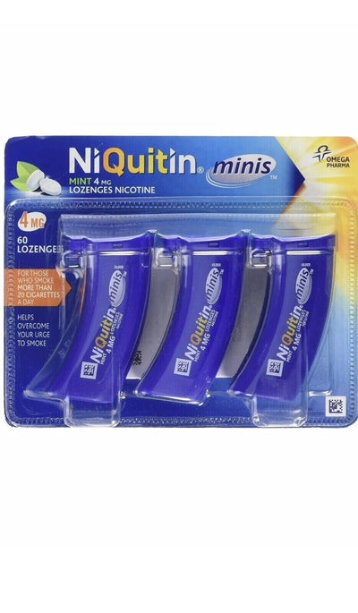 NiQuitin Minis Mint Lozenges 4mg x 60 -   NiQuitin EasyMeds Pharmacy