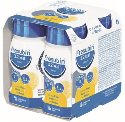 FRESUBIN 3.2Kcal Nutritional Drink Mango 125ml x 4 -   Fresenius EasyMeds Pharmacy