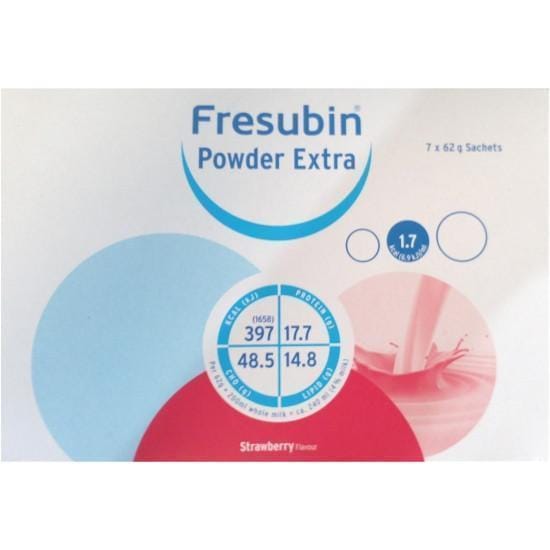 Fresubin Powder Extra Strawberry 62g x 7 -   Fresenius EasyMeds Pharmacy