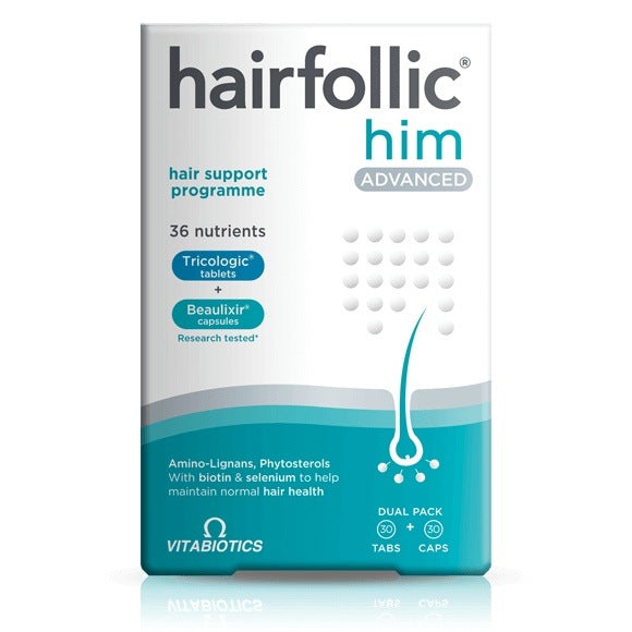 Vitabiotics Hairfollic Man Bio-Active Tablets/Caps x 60 (15 Days) -   Vitabiotics EasyMeds Pharmacy