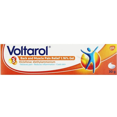 Voltarol Back & Muscle Pain Relief 1.16% Gel 30g -   GlaxoSmithKline EasyMeds Pharmacy