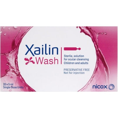 Xailin Eye Wash 20x5ml -   VISUFARMA INTERNATIONAL EasyMeds Pharmacy