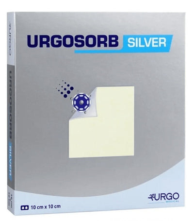 Urgosorb Silver Dressing 10cm x 10cm x 10 Sterile Absorbent Anti-bact Alginate -   Urgo Medical EasyMeds Pharmacy