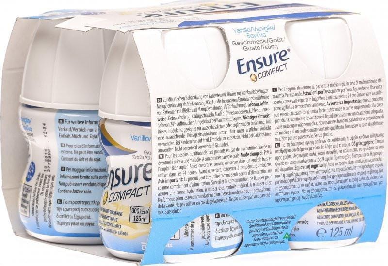 Ensure Compact Vanilla 4x125ml x 6 Packs -   Abbott EasyMeds Pharmacy