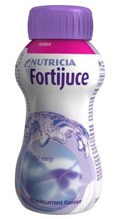 Fortijuice / Fortijuce Blackcurrant Juice Drink 200ml x 24 - Bulk Buy Special Offer -   Nutricia EasyMeds Pharmacy