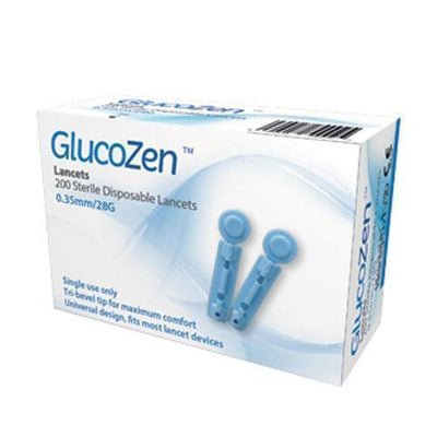 GlucoZen 28G Sterile Disposable Lancets x 200 -   GlucoZen  EasyMeds Pharmacy