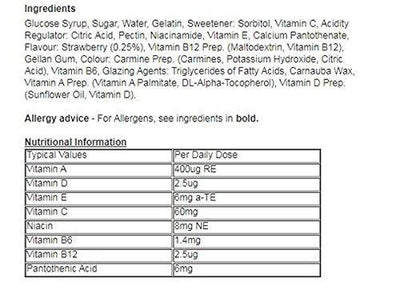 Haliborange for Kids 3-7 Mr. Men Little Miss Multivitamins - 30 Strawberry Flavour Softies -   Seven Seas EasyMeds Pharmacy