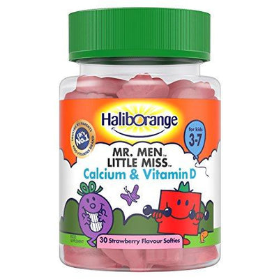 Haliborange Kids Mr. Men Little Miss Calcium and Vitamin D Strawberry softies 30 -   Seven Seas EasyMeds Pharmacy