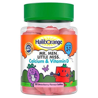 Haliborange Mr. Men Little Miss Calcium & Vitamin D, Strawberry 30 per pack -   Seven Seas EasyMeds Pharmacy