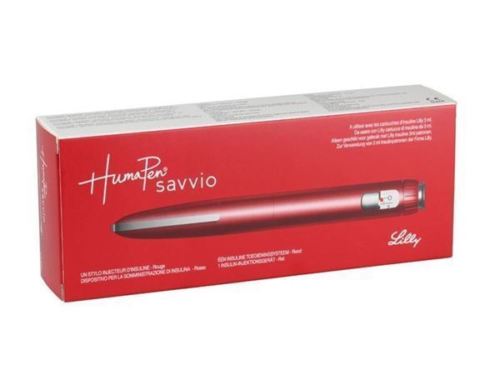 Humapen Savvio Cartridge Pen Red - FREE UK P&P -   Eli Lilly & Co Ltd EasyMeds Pharmacy