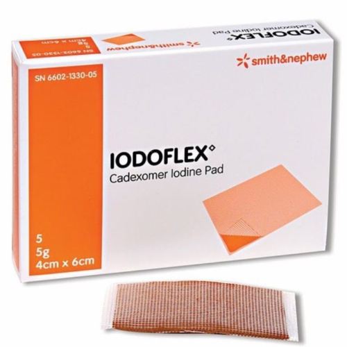 Iodoflex 5g Dressings Cadexomer Gauze with Iodine Antibacterial Wound Healing -   Iodoflex EasyMeds Pharmacy