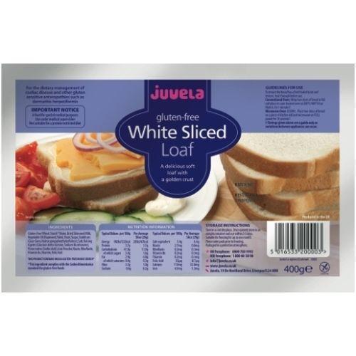 Juvela Gluten-Free White Sliced Loaf 400g -   Juvela EasyMeds Pharmacy