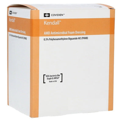 Kendall AMD Antimicrobial Sterile Foam Wound Dressings 10cm x 10cm x 10 -   H&R Healthcare EasyMeds Pharmacy