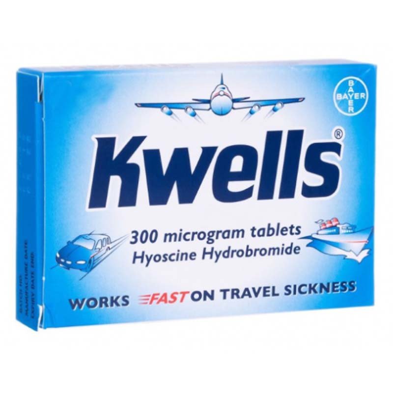 Kwells 300mcg Travel Sickness Relief Tablets x 12 -   Dexcel H&B EasyMeds Pharmacy