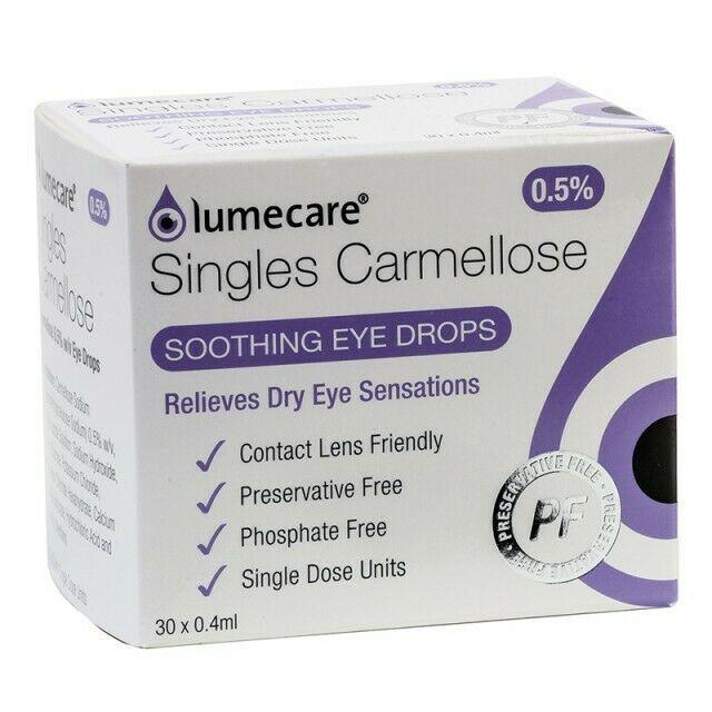 Lumecare Carmellose Eye Drops 0.5% 0.4ml x 30 -   Medicom EasyMeds Pharmacy