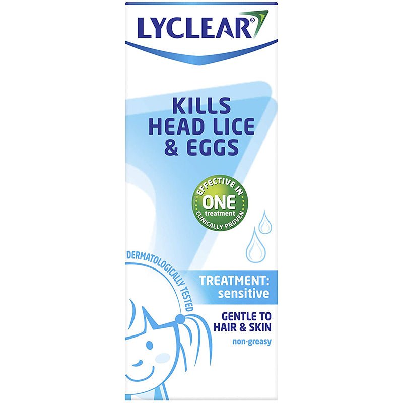 Lyclear Sensitive Treatment Plus Comb 150ml -   Omega Pharma EasyMeds Pharmacy