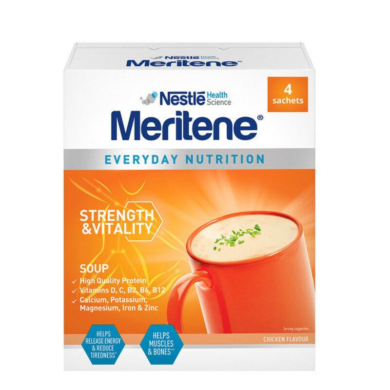 Meritene Energis Chicken Soup 6 Packs of 50g x 10 -   Nestle EasyMeds Pharmacy