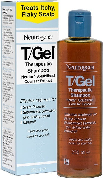 Neutrogena T/Gel Therapeutic Coal Tar Shampoo 250ml -   Johnson & Johnson EasyMeds Pharmacy