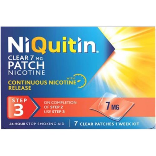 NiQuitin CQ Clear Patches (Step 3) 7mg x 7 -   NiQuitin EasyMeds Pharmacy