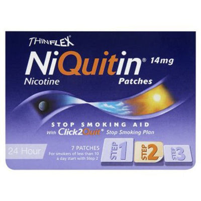 NiQuitin CQ Original Patches (Step 2) 14mg x 7 -   NiQuitin EasyMeds Pharmacy