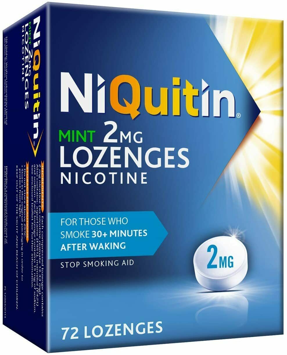 NiQuitin Mint Lozenges 2mg x 72 -   Omega Pharma EasyMeds Pharmacy