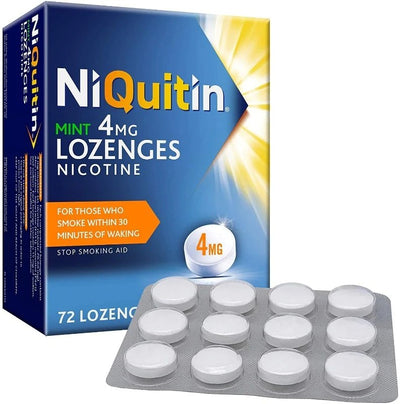 NiQuitin Mint Lozenges 4mg x 72 -   Omega Pharma EasyMeds Pharmacy