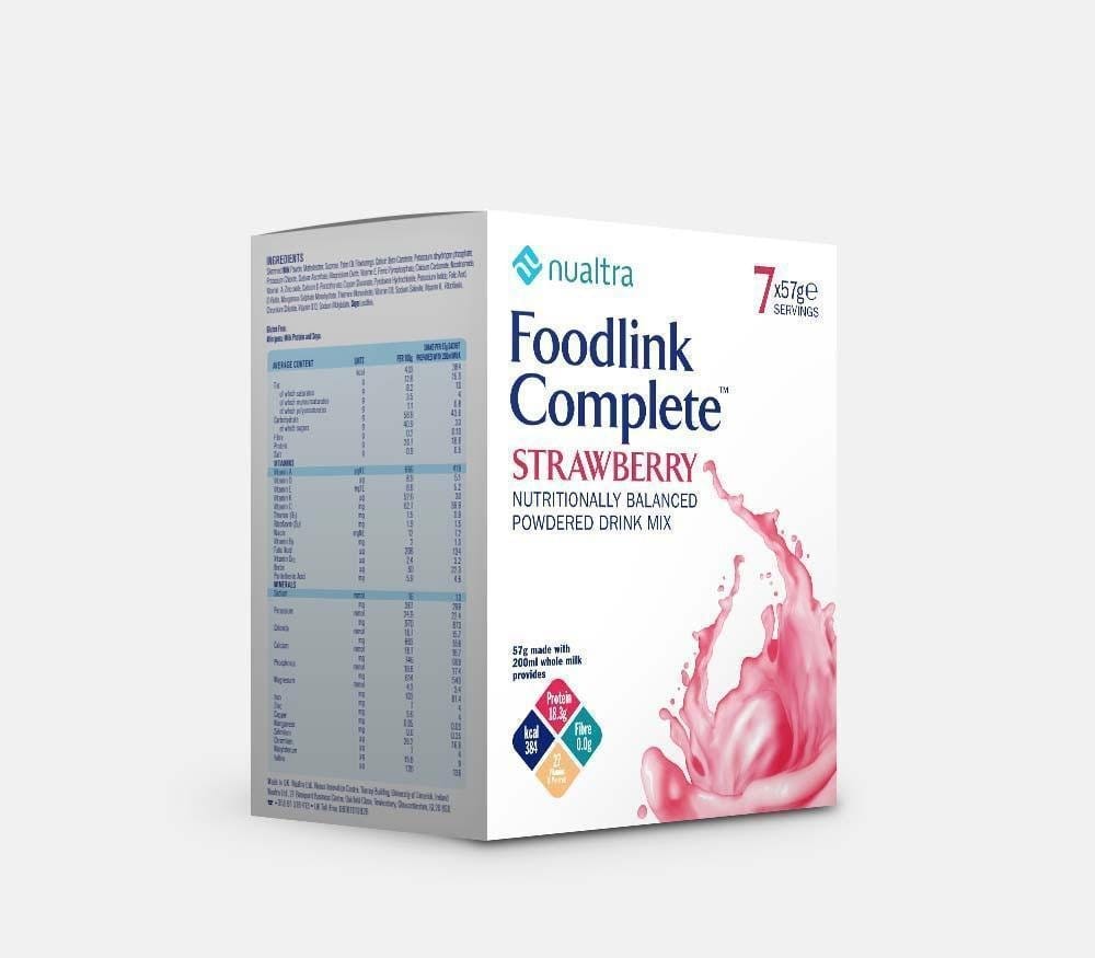 Nualtra Foodlink Complete Powder Strawberry ( 7 x 57g) -   Nualtra EasyMeds Pharmacy