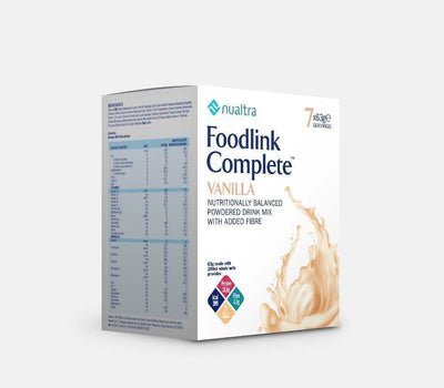 Nualtra Foodlink Complete Powder Vanilla (& Fibre) ( 63g x7) -   Nualtra EasyMeds Pharmacy