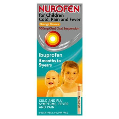 Nurofen Cold Orange Flavour for Children - 100ml -   Reckitt Benckiser EasyMeds Pharmacy