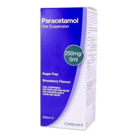 Paracetamol Six Plus Suspension 250mg/5ml 200ml S/F -   EasyMeds EasyMeds Pharmacy