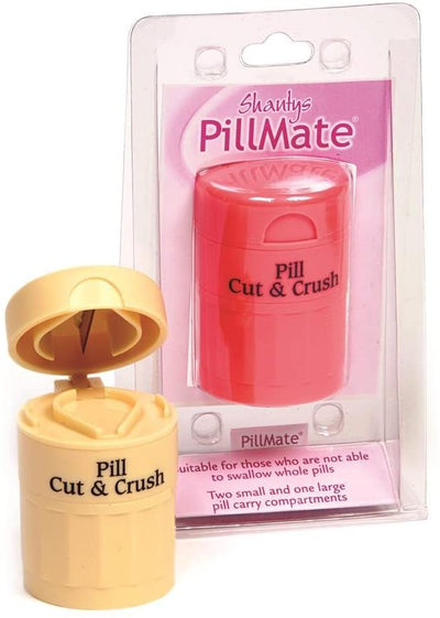 Pillmate Pill Cutter & Crusher 2 Little 1 Large Pill Storage Compartments -   PillMate EasyMeds Pharmacy