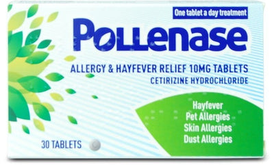 Pollenase Allergy & Hayfever Relief Cetirizine 10mg Tablets - Pack of 30 -   Dr. Reddy's EasyMeds Pharmacy