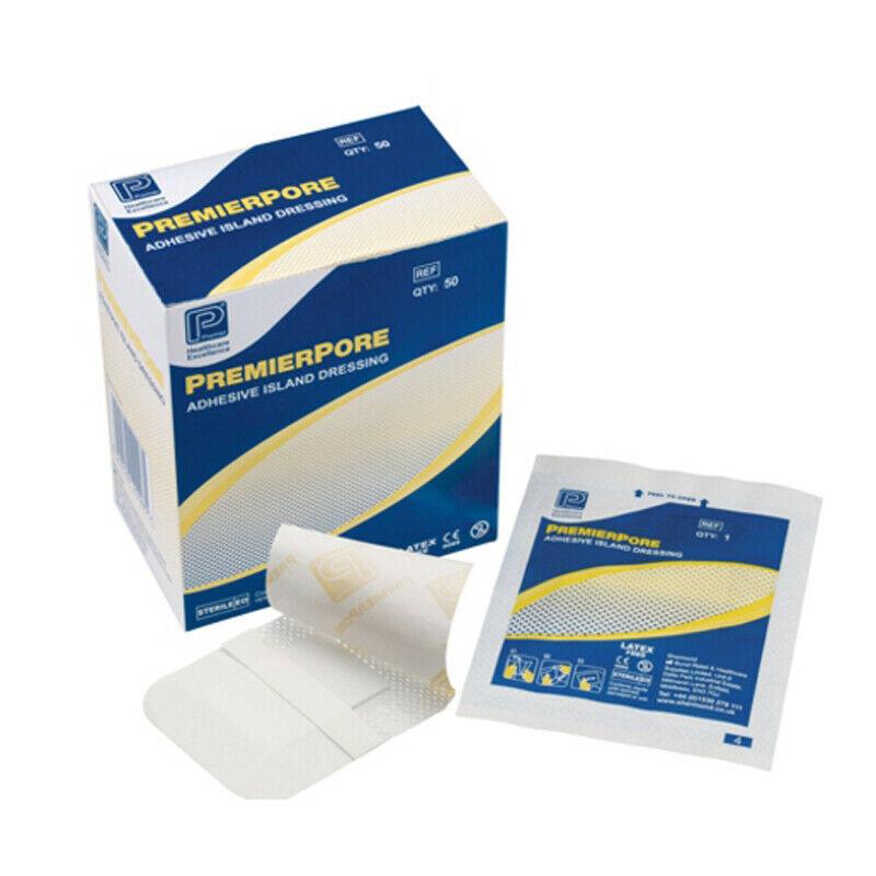 Premierpore 5104 Adhesive Border Island Dressings 10cm x 20cm x 50 -   Shermond EasyMeds Pharmacy