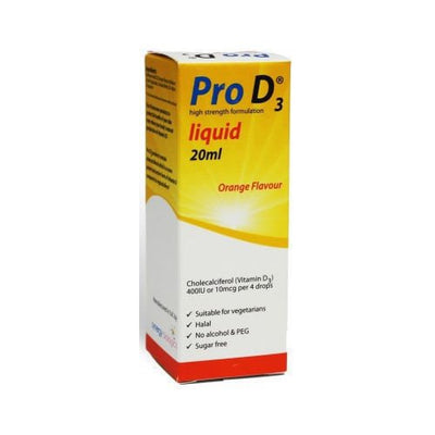 Pro D3 100IU Liquid Drops 20ml | Vitamin D for Babies/Vitamin D Supplement -   Synergy Biologics EasyMeds Pharmacy