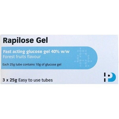 Rapilose Fast-acting Glucose Gel 3x25g -   Rapilose EasyMeds Pharmacy