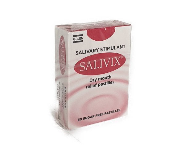 Salivix Saliva Stimulating Dry Mouth Relief Pastilles x 50 -   Galen EasyMeds Pharmacy