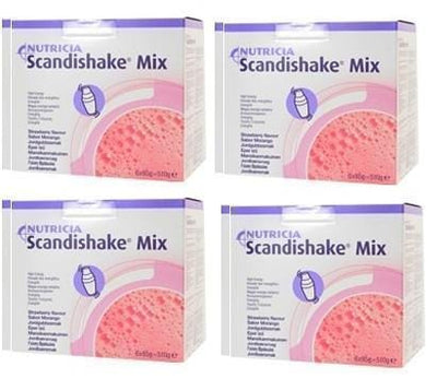 Scandishake Mix Strawberry Shake (85g x 6) x 4 Packs -   Nutricia EasyMeds Pharmacy