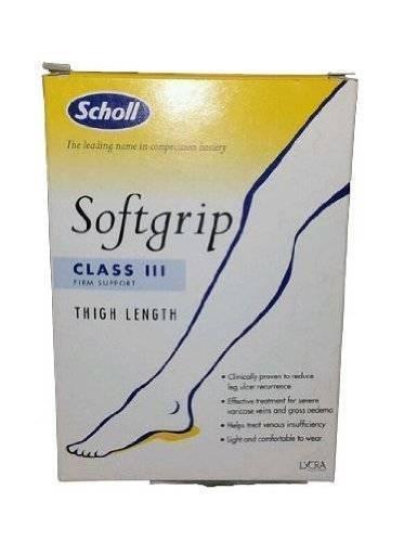 Scholl Softgrip Ultima Class 3 Open Toe Thigh Length Stockings, Medium, Natural -   Scholl EasyMeds Pharmacy