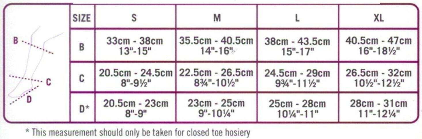 Scholl Softgrip Ultima Class I Below Knee Closed Toe Stockings Natural XL -   Scholl EasyMeds Pharmacy