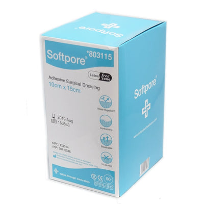 Softpore Dressings 15cm x 10cm | Wounds Ulcers | Adhesive | 803115 -   Richardsons Healthcare EasyMeds Pharmacy