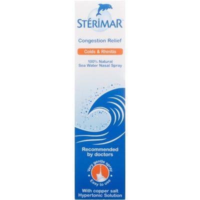 Sterimar Congestion 100% Natural Sea Water Nasal Spray 100ml x 1 -   Sterimar EasyMeds Pharmacy