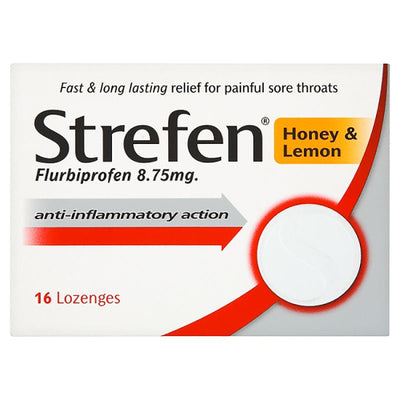 Strefen Honey and Lemon Lozenges x 16 -   Reckitt Benckiser EasyMeds Pharmacy