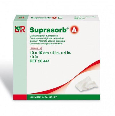 Suprasorb A Alginate Highly Absorbent Dressing 10cm x 10cm -   L&R Medical EasyMeds Pharmacy