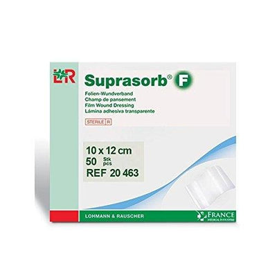 Suprasorb F Sterile Film Polyurethane Dressings 10cm x 12cm Pack of 50 -   L&R Medical EasyMeds Pharmacy