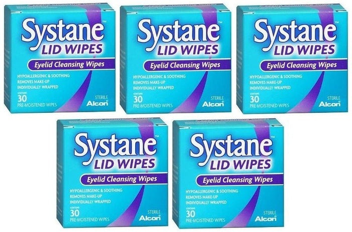 Systane Eyelid Cleansing Wipes x 30 (Pack of 5) -   Alcon EasyMeds Pharmacy