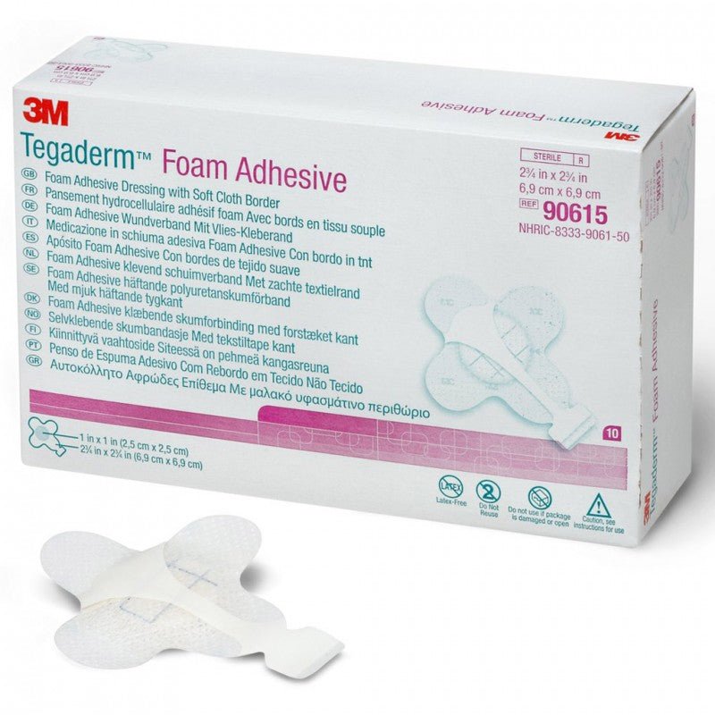 Tegaderm Foam Adhesive Mini Wrap Dressings 6.9 x 6.9cm 90615 -   3M EasyMeds Pharmacy