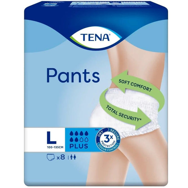 Tena Men Active Fit Incontinence Pants Large x 8 Pants – EasyMeds Pharmacy