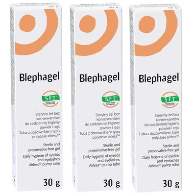 Thea Blephagel Pres. Free Hygiene Eyelids Eyelashes Cleansing Gel 30g x 3 -   Thea Pharmaceuticals EasyMeds Pharmacy